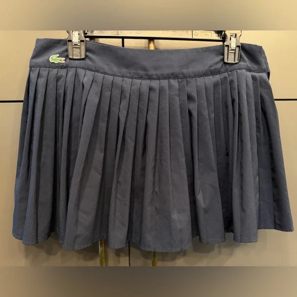 Lacoste Sport Pleated Tennis Skort – Navy – Women’s Size 40 (US 8) - Picture 2 of 5